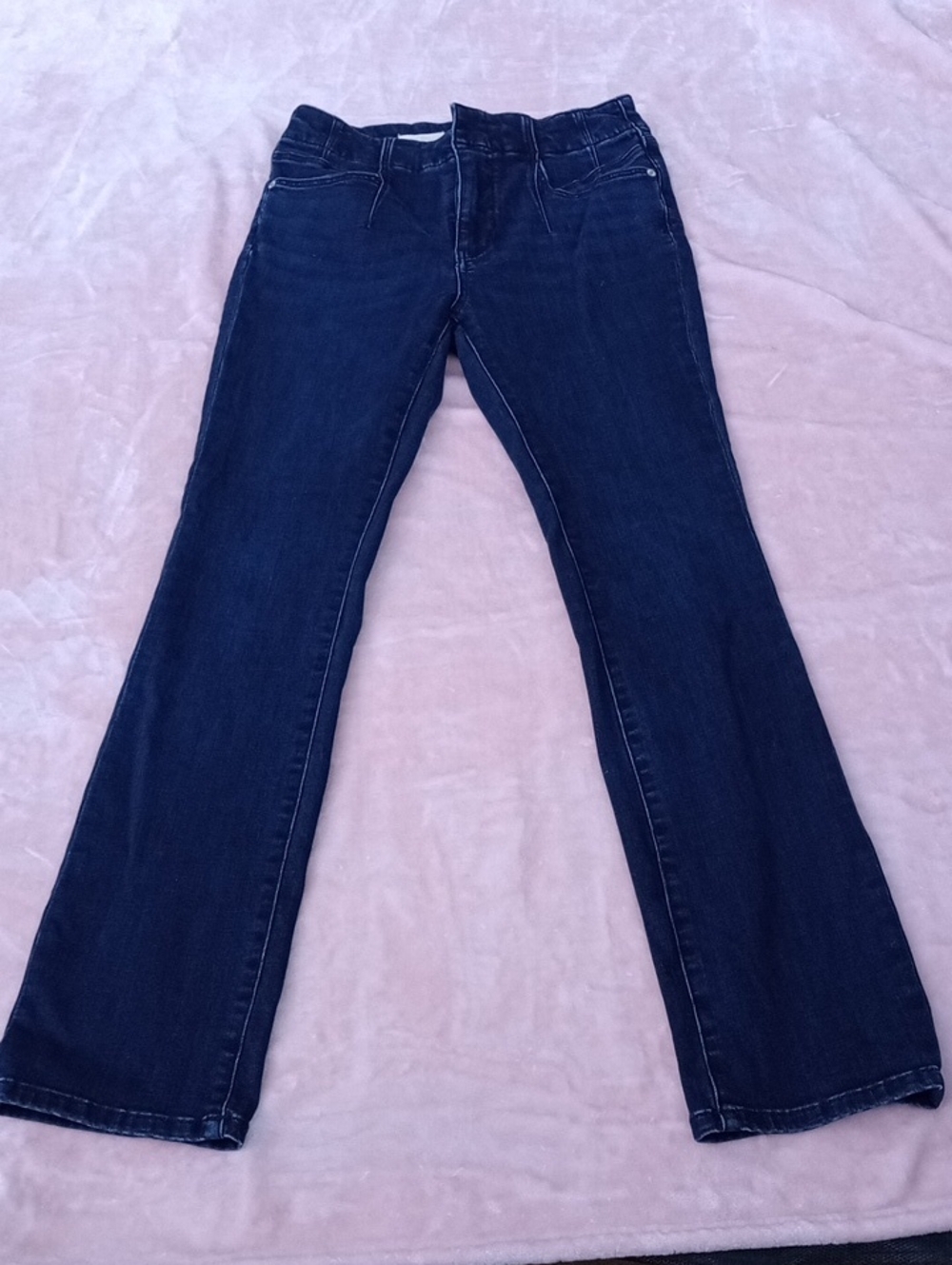 Pilcro Dark Blue Wide Leg Jeans Size 28 TAll